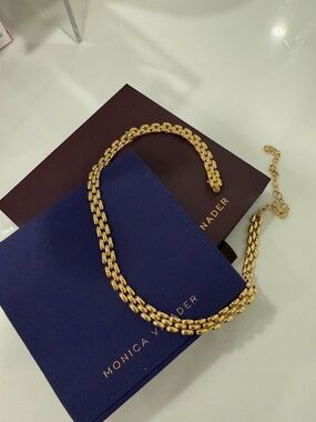 MONICA VINADER 18k Gold Vermeil Double-Link Necklace Heirloom